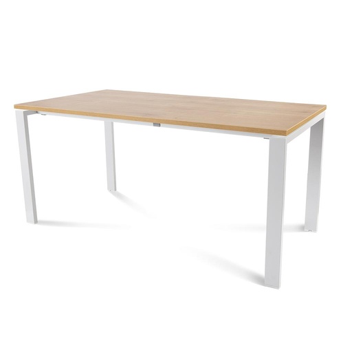 [2002MM08] MESA ROCADA 2002MM08 TOTAL160X80 BLANCO/ ROBLE