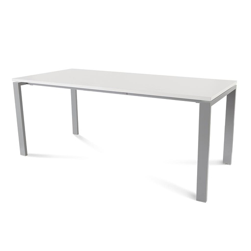 [2003MD04] MESA ROCADA 2003MD04 TOTAL180X80 ALUMINIO/BLANCO