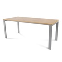 MESA ROCADA 2003MD08 TOTAL180X80 ALUMINIO / ROBLE