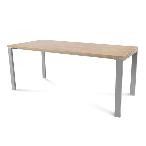 [2003MD08] MESA ROCADA 2003MD08 TOTAL180X80 ALUMINIO / ROBLE