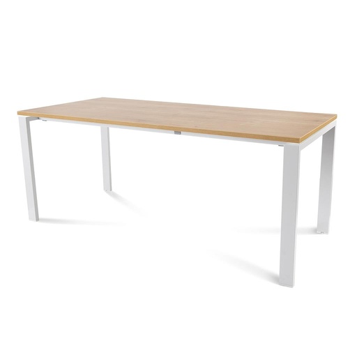 [2003MM08] MESA ROCADA 2003MM08 TOTAL180X80 BLANCO/ ROBLE