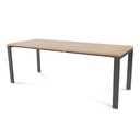 MESA ROCADA 2004MY08 TOTAL 200X80 ANTRACITA/ ROBLE