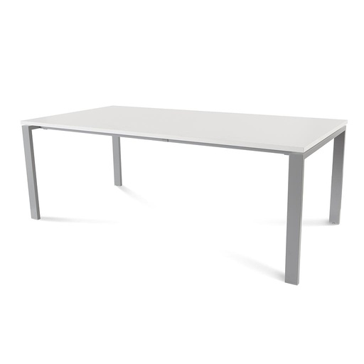 [2005MD04] MESA ROCADA 2005MD04 TOTAL 200x100 ALUMINIO/BLANCO