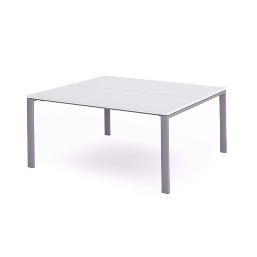 [2201MD04] MESA ROCADA 2201MD04 TOTAL160X163 ALUMINIO / BLANCO