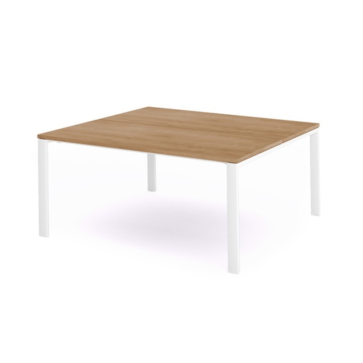 [2201MM08] MESA ROCADA 2201MM08 TOTAL160X163 BLANCO/ ROBLE