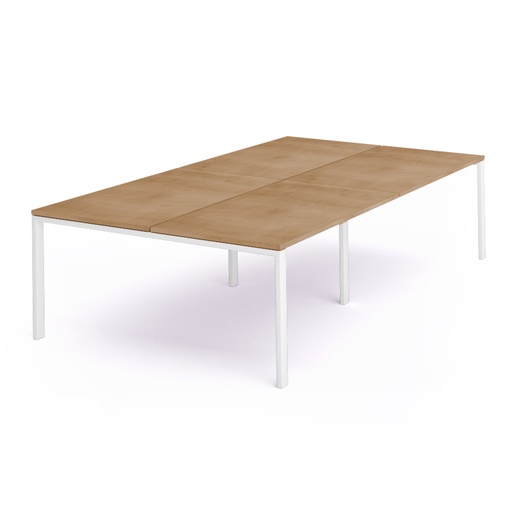 [2203MM08] MESA DOBLE ROCADA 2203MM08 TOTAL 320X163 BLANCO / ROBLE