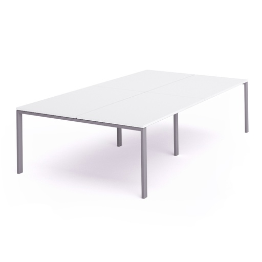 [2204MD04] MESA DOBLE ROCADA 2204MD04 TOTAL 360X163 GRIS / BLANCO