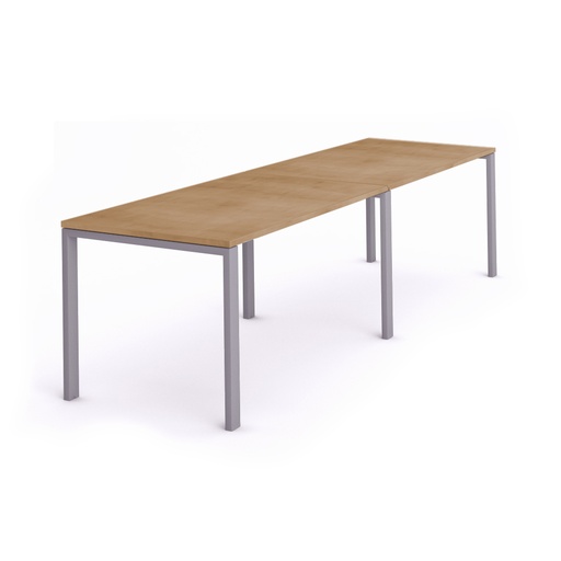 [2209MD08] MESA ROCADA 2209MD08 TOTAL 320x80 ALUMINIO/ ROBLE