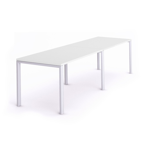 [2209MM04] MESA DOBLE ROCADA 2209MM04 TOTAL 320X80 BLANCO / BLANCO