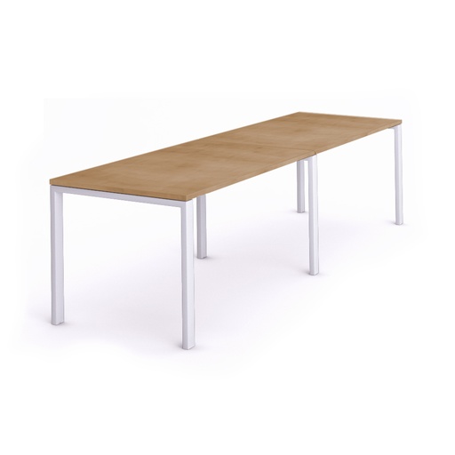 [2209MM08] MESA ROCADA 2209MM08 TOTAL 320x80 BLANCO/ ROBLE