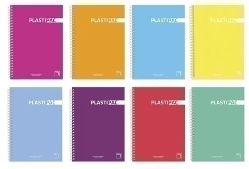 [16410] BLOCK PACSA 16410 PLASTIPAC tapa PP A6 80h CUADRIC.5x5 90g COL.SUR.