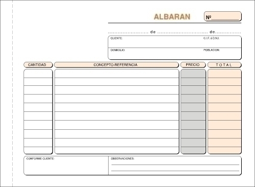 [T-121] TALONARIO LOAN T-121 ALBARANES 4º APDO TRIPLICADO 