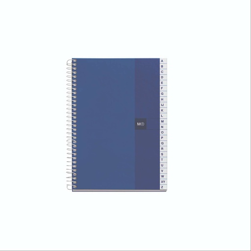 [MR7353] INDICE ALFABETICO MR7353 CUADRICULA 152X210 MM. 100 H. AZUL