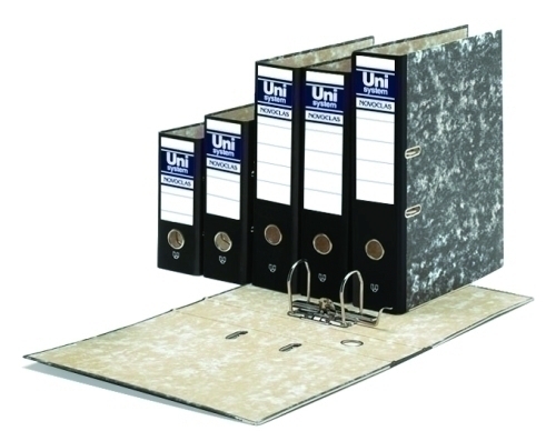 [07439010] ARCHIVADOR UNISYSTEM 07439010 NOVOCLAS A4  65MM S/RADO NEGRO