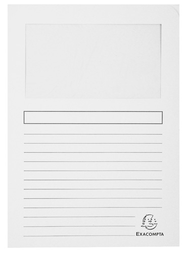 [50270E] SUBCARPETA EXACOMPTA 50270E FOREVER VENTANA 120g A4 BLANCO PACK 25 UNID.