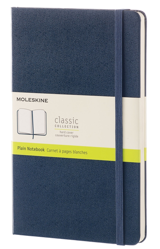 [0011625] LIBRETA MOLESKINE 0011625 CLASICA TAPA DURA AZUL ZAFIRO LARGE 13X21 CM LARGE 13X21 CM LISA