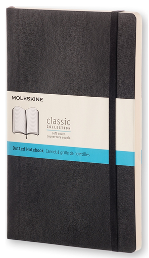 [0011637] LIBRETA MOLESKINE 0011637 QP619 CLASICA TAPA BLANDA NEGRA L PUNTEADA