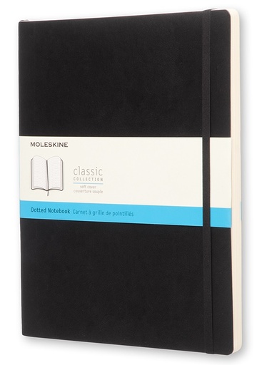 [0011638] LIBRETA MOLESKINE 0011638 QP624 CLASICA TAPA BLANDA NEGRA XL PUNTEADA