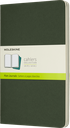 LIBRETAS MOLESKINE 0012153 CH018K15 CAHIER VERDE MIRTILO L LISAS (SET DE 3)