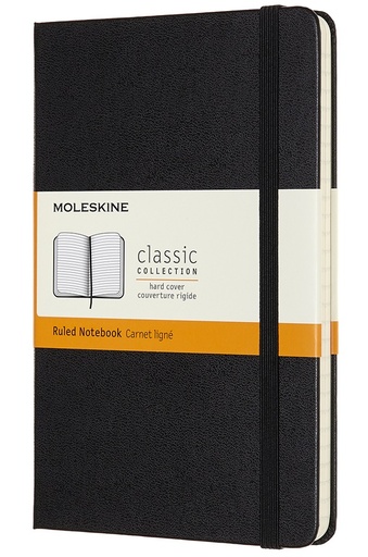 [0012683] LIBRETA MOLESKINE 0012683 QP050 CLASICA TAPA DURA NEGRA M RAYAS