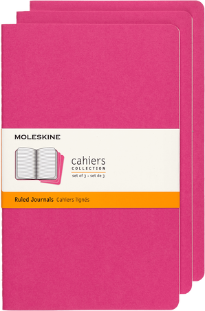 [0012725] LIBRETAS MOLESKINE 0012725 CH011D17 CAHIER ROSA CINETICO P RAYAS (SET DE 3)