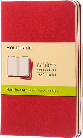 [0014009] LIBRETAS MOLESKINE 0014009 CH113 CAHIER ROJO ARANDANO P LISAS (SET DE 3)