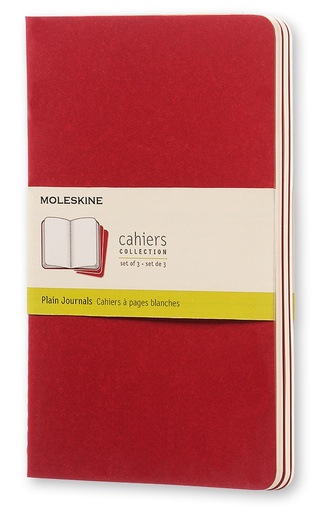 [0014109] LIBRETAS MOLESKINE 0014109 CH118 CAHIER ROJO ARANDANO L LISAS (SET DE3) 