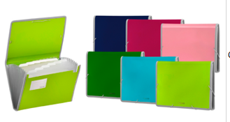 [11389-PGA L] CARPETA FOLDERMATE 11389-PGA L  GOMAS A4 POP GEAR ARTS. COLORES SURT.