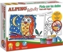 ALPINO AC000001 ACTIVITY PINTA CON LOS DEDOS KIT (5 BOTES DE PINTURA DE DEDOS + 6 LAMINAS COLOREAR + GUIA USO)