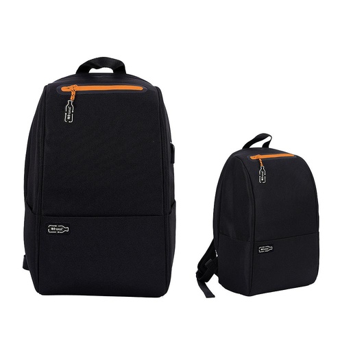 [XL2111] MOCHILA RPET XL2111 CON DETALLES NARANJA