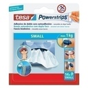 CINTA ADHESIVA 58560-00000-01 DOBLE CARA TESA POWERSTRIPS TIRA PEQUEÑA estuche de 14