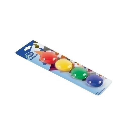 [91385] IMANES REDONDOS FOROFIS 91385 40 mm COLORES SURTIDOS BLISTER de 4