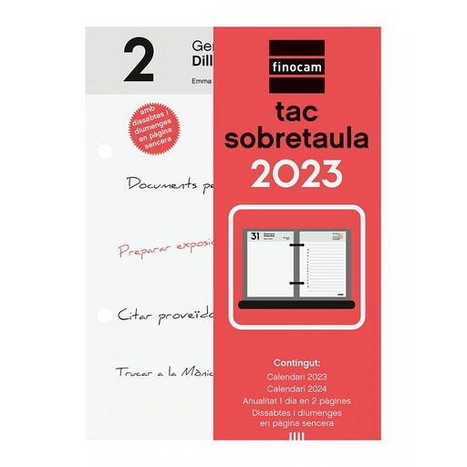 [780290023] TACO SOBREMESA FINOCAM 780290023 TAC SOBRETAULA 2023 CAT+ 85x120 2PD