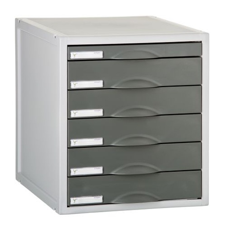 [8206CGF] MODULO ARCHISYSTEM 8206CGF 6 CAJONES GRAFITO