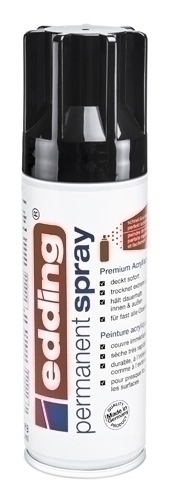 [5200951] PINTURA ACRILICA EDDING 5200951 PERMANENT SPRAY 200 ml NEGRO INTENSO BRILLO