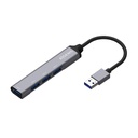 HUB AISENS A106-0540 USB 3.0 ALUMINIO A/M-4XTIPOA/H GRIS 10 CM.