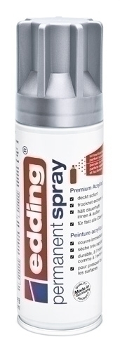[5200923] PINTURA ACRILICA EDDING 5200923 PERMANENT SPRAY 200 ml  PLATA MATE