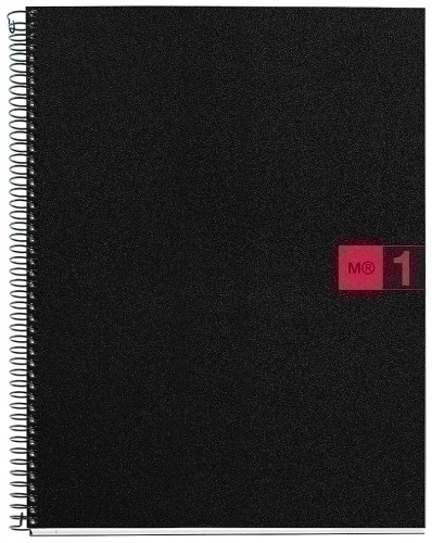 [MR2472] CUADERNO MR2472 NB1 A4 80 CLA PP ROJO