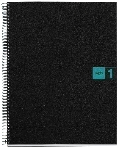 [MR2476] BLOC MIQUELRIUS MR2476 MICRO NOTE BOOK 1 tapa PP A4 80h CUADRIC.5x5 TURQUESA
