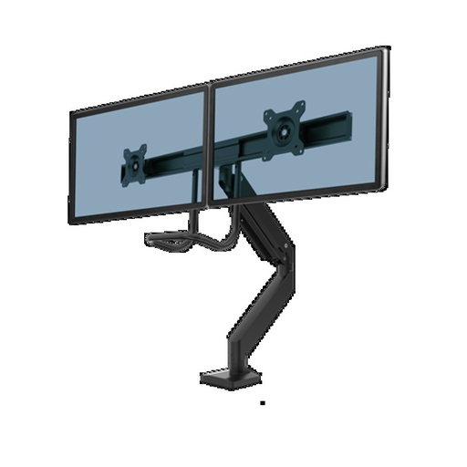 [9909301] BRAZO FELLOWES 9909301  MONITOR DUAL EPPA CON TRAVESAÑO  NEGRO