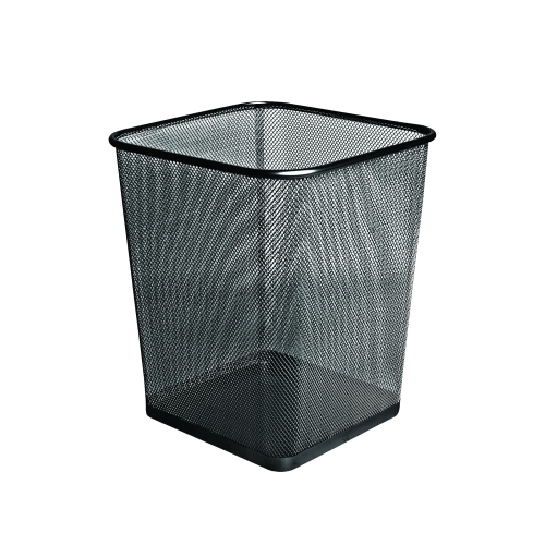 [91328] PAPELERA FOROFIS 91328 METALICA MALLA CUADRADA NEGRA