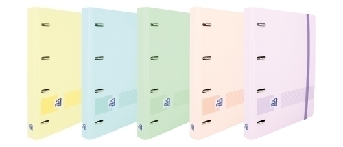 [400174550] CARPEBLOC OXFORD 400174550 SCHOOL EUROPEANBINDER POLYFOAM A5+ 4 an.MIXTAS 35mm con RECAMBIO 100 hj. DOTS COL.PASTEL SUR.