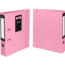 ARCHIVADOR GRAFOPLÁS 17262853 POLYFOAM A4 65MM ROSA UNEQUAL MINIMAL 