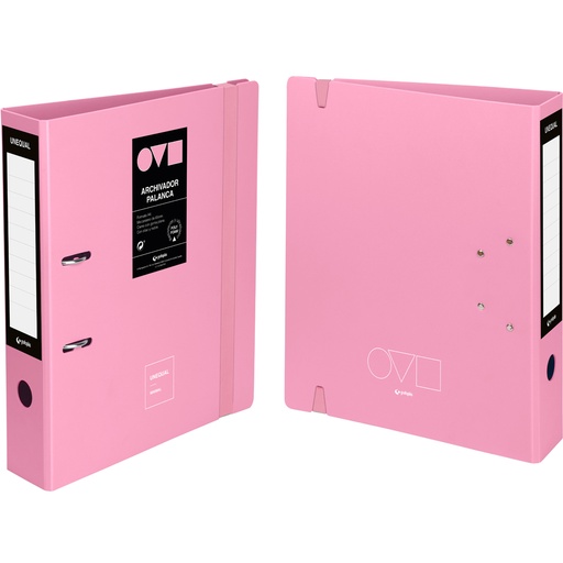 [17262853] ARCHIVADOR GRAFOPLÁS 17262853 POLYFOAM A4 65MM ROSA UNEQUAL MINIMAL 