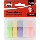 BLOC NOTAS FIXO 65007990 POPUP 5 TRANSLUCIDO PACK 20H 12X45MM PASTEL