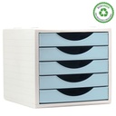 MODULO A.2000 4005AZPS ECOGREEN ARCHIVOTEC SOSTENIBLE 5 CAJONES AZUL PASTEL