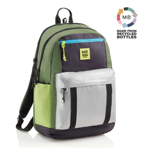 [MR19331] MOCHILA MR19331 TRIPLE AMSTERDAM RECI. RIDER GREEN