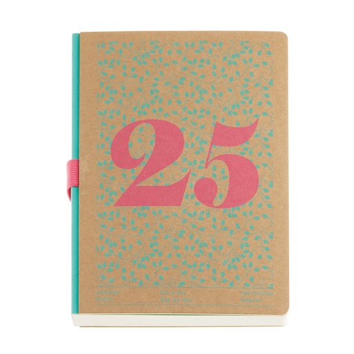 [MR34280] AGENDA MR34280 PLUS S/V KRAFT HOJAS BASICS 25
