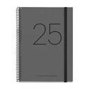 AGENDA MR34463 ESPIRAL PLUS S/V-CAT RECY.NEGRO 25