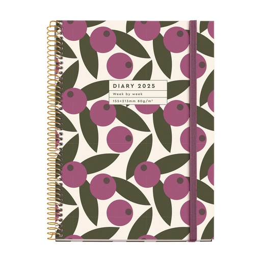 [MR34471] AGENDA MR34471 ESPIRAL PLUS S/V-CAT OLIVA 25